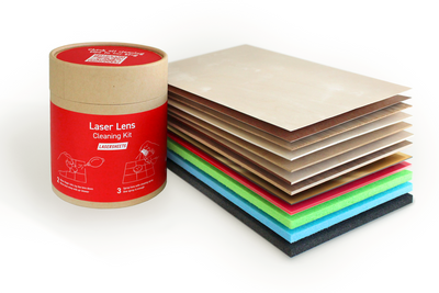 Lasersheets Testpaket (CO₂ + Diode) inkl. kostenlosem Laser-Linsenreinigungsset