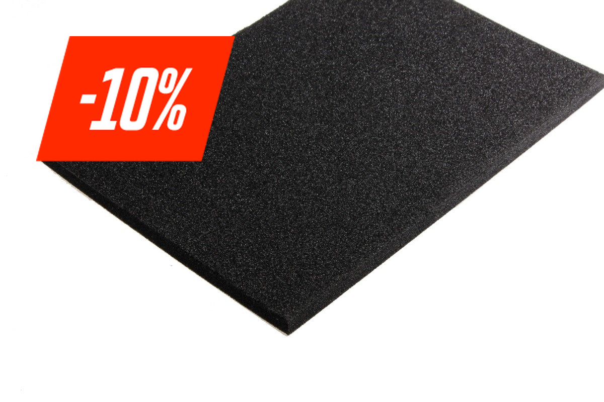 PE-Hardschuim 15.0 mm zwart - Lasersheets - sale 10%