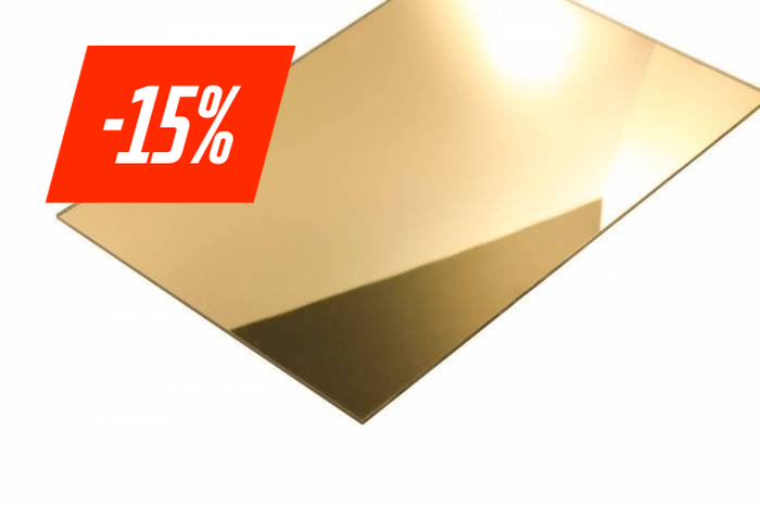 Spiegel-acrylaat 3.0 mm goud - Lasersheets - sale 15%